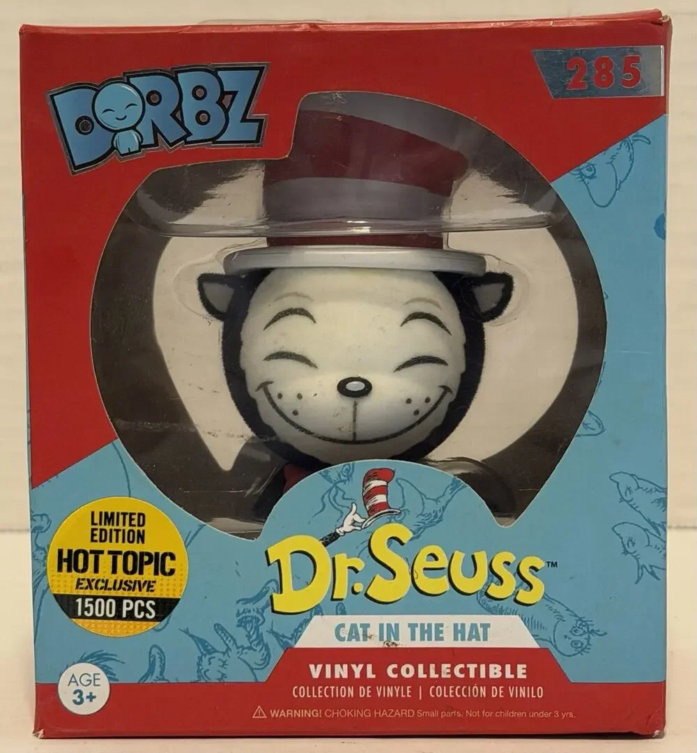 FUNKO POP DORBZ DR SUESS CAT IN THE HAT VINYL HOT TOPIC NEW FREE SHIPPING